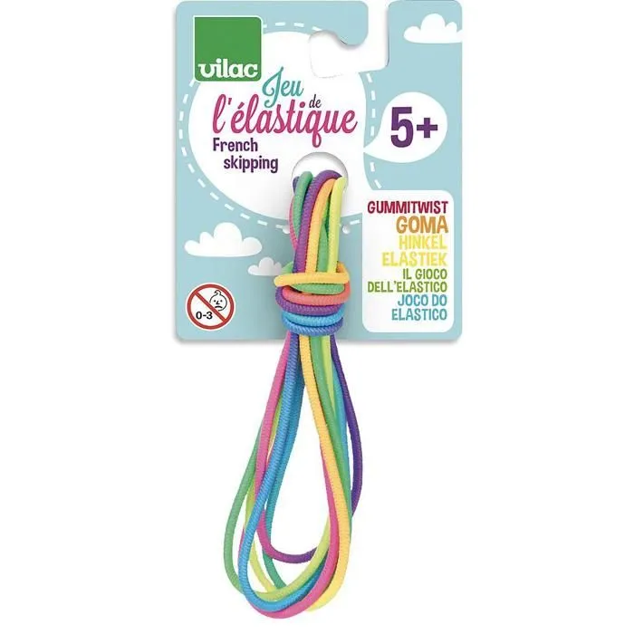 Jeu de l'élastique - VILAC - Multicolore - A partir de 5 ans-1