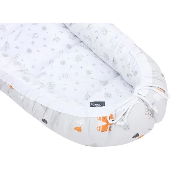 Bellochi Reducteur de Lit Bebe Cale Bebe pour Lit Cocon Bebe - 100% Coton 90 x 60cm - Nid de Bebe Baby Nest - Apanatschi-3