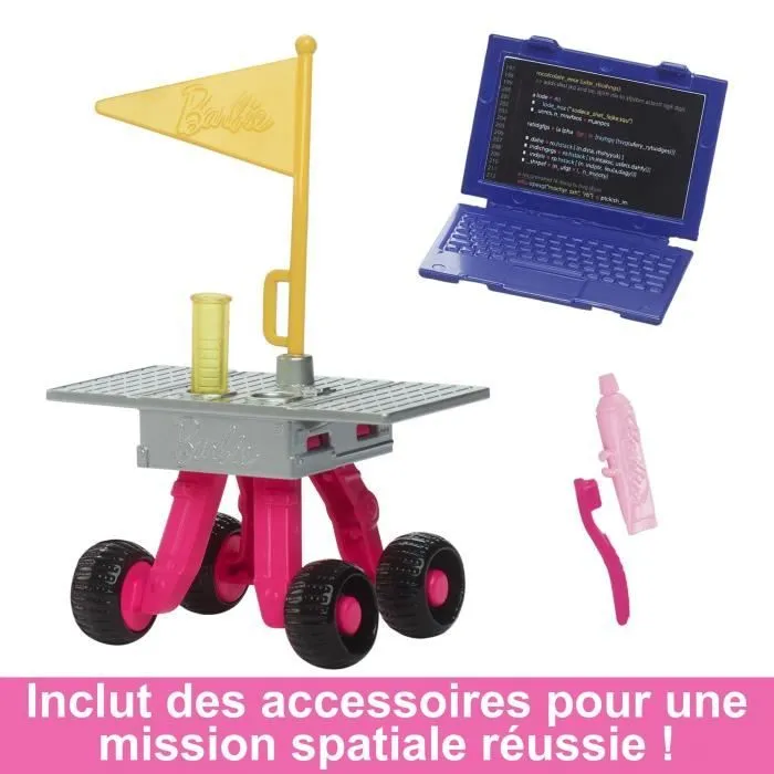 Coffret Barbie Astronaute - Mattel - 65ème Anniversaire - 10 Accessoires - Multicolore - 3 ans et plus-1