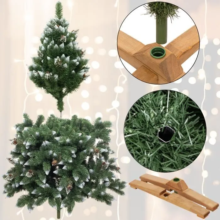 Sapin de Noël artificiel - Royal Trees - 220 cm - PVC - Neige artificielle - Classique-2