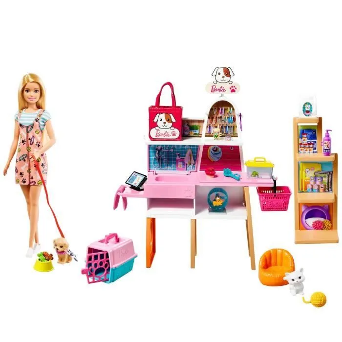 BARBIE Barbie et son Animalerie-0