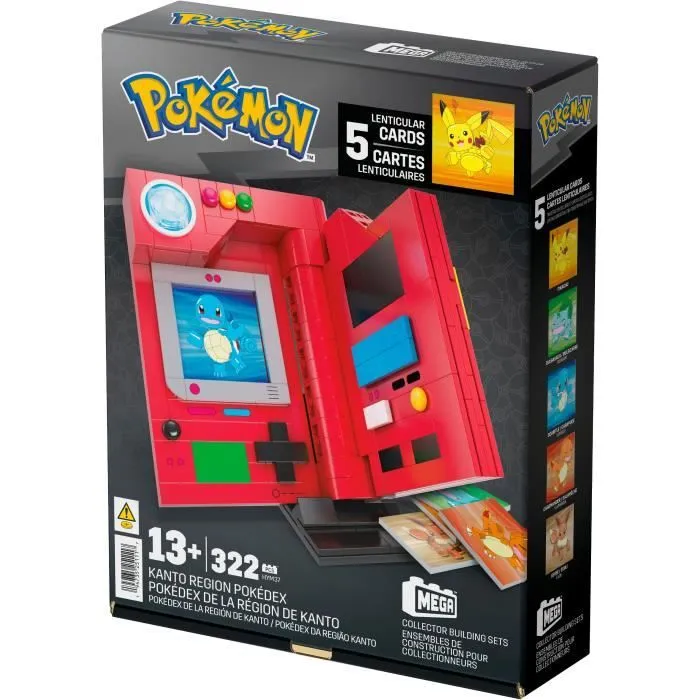 MEGA-Pokémon-Pokédex de la région de Kanto-322 pièces HYM37-5