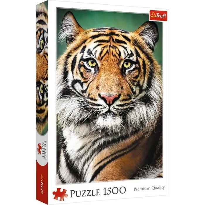Puzzle - TREFL - Portrait of a Tiger - 1500 pièces - Animaux - Enfant-0
