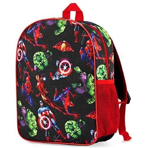 Marvel Sac à Dos Spiderman pour garçons Avengers Captain America Iron Man pour Enfants et Tout-Petits - Sacs à Dos pré-école pour-0
