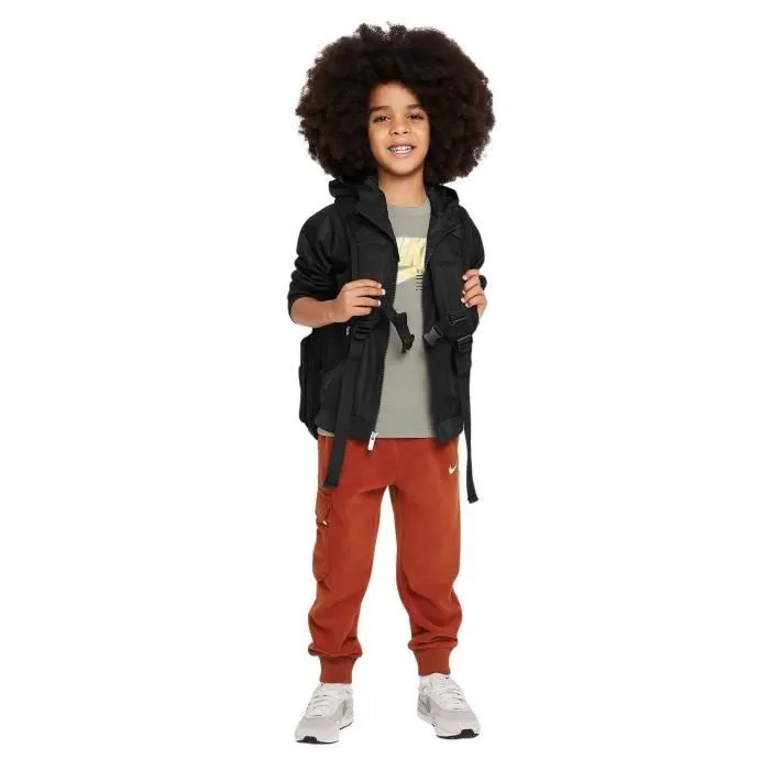 T-shirt enfant - Nike - Futura Micro Text - Beige - Manches courtes - Tissu doux-1