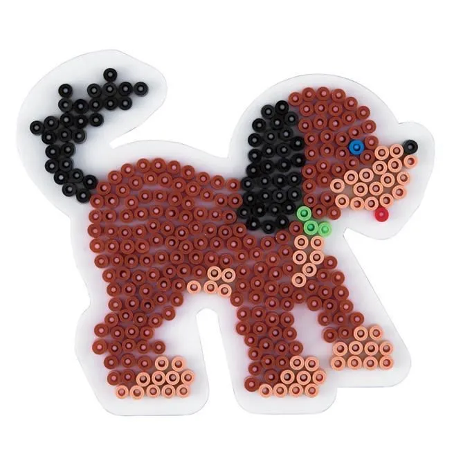 Boite de perles à repasser - HAMA - Chiens et Chats - 2000 perles MIDI - 2 plaques - Dès 5 ans-2