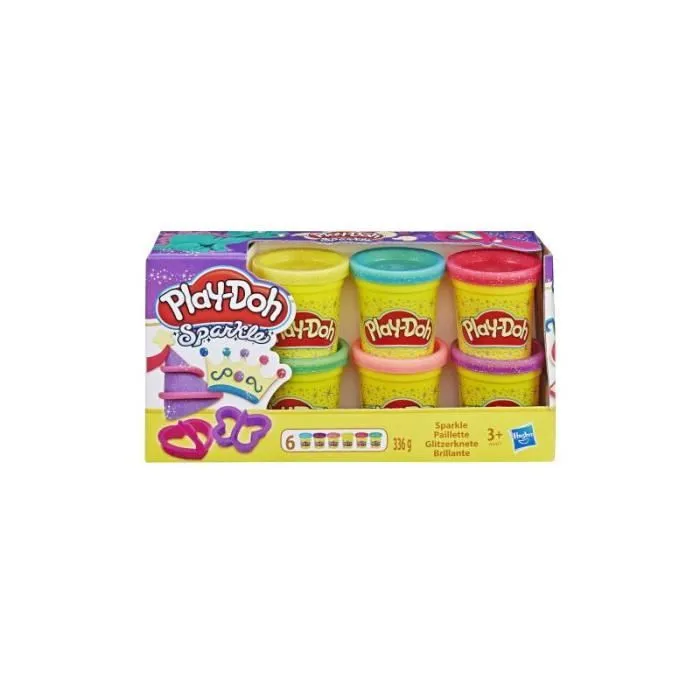 Pâte à modeler - PLAYDOH - La Pate - Paillettes - Colorée et scintillante - 3 ans et plus-0