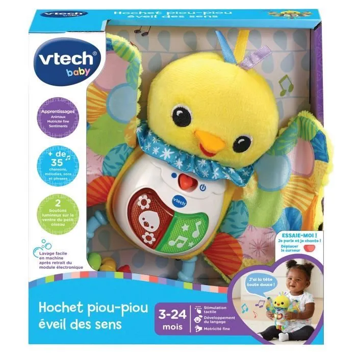 VTECH BABY - Hochet Piou-Piou éveil des sens-2