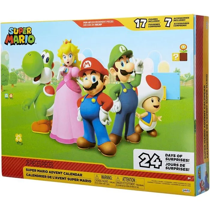 Nintendo - Calendrier de l'Avent Mario & Co. avec Mario doré et Bullet Bill doré-4