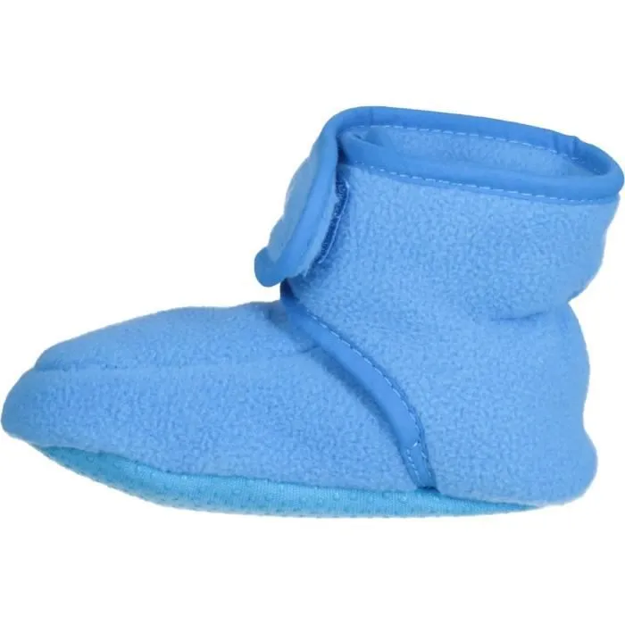 Chaussons bébé - Playshoes - Aqua blue - Polaire douce - Semelle antidérapante - Mixte-0