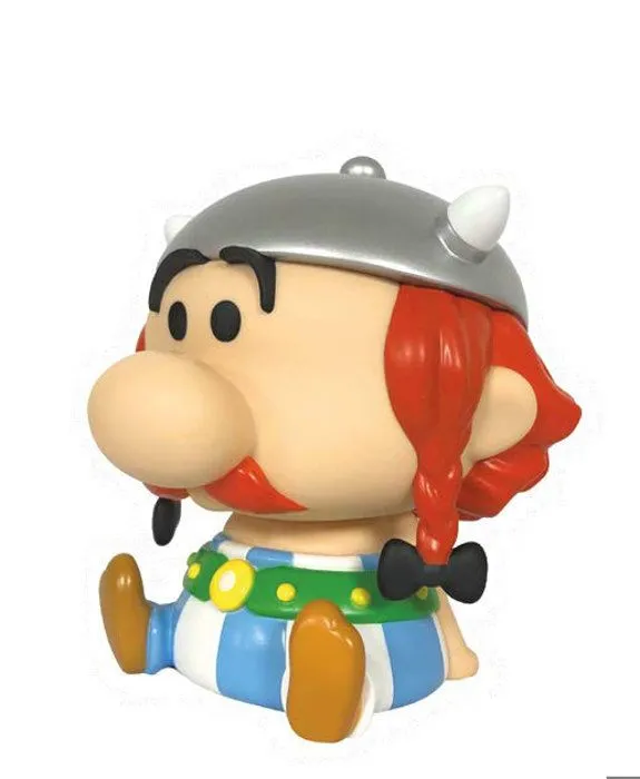 Tirelire Chibi Obélix - Plastoy - Astérix - Multicolore - Gris - Enfant-1