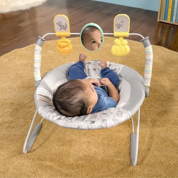 Transat bébé - DISNEY BABY - WINNIE L'OURSON - Arche avec jouets d'éveil amovible - Evolutif de 0 à 6 mois-2