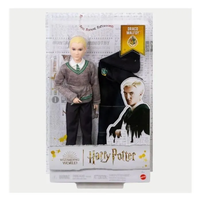 Harry Potter-Drago Malefoy-Poupée avec habillage et accessoire HMF35-2