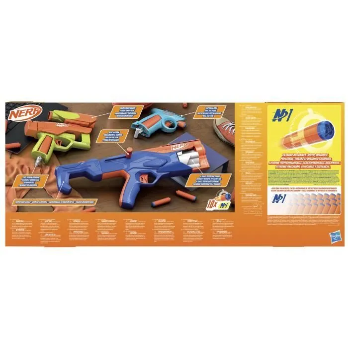 Nerf N Series Gear Up Pack, 3 Blasters, 18 fléchettes Nerf N1 compatibles Uniquement avec Les Blasters Nerf N Series-8