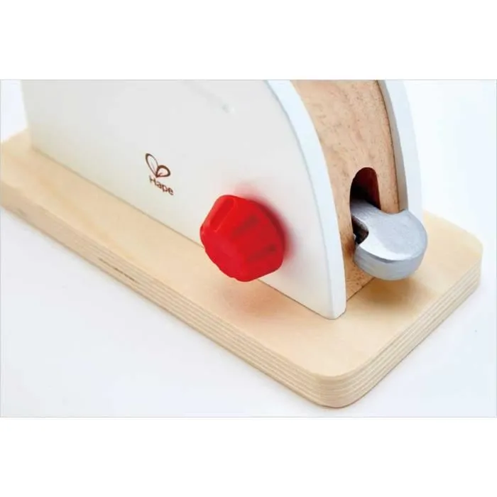 Grille pain bois pour enfant blanc Hape - Jouet d'imitation de qualité-1