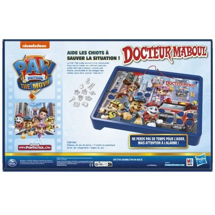 Docteur Maboul Pat' Patrouille Le Jeu - The Movie - jeu de plateau pour enfants - dès 6 ans - jeu Nickelodeon Hasbro Gaming-6