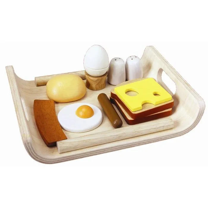 Plantoys - Jouets en bois - Plateau Petit Déjeuner-1