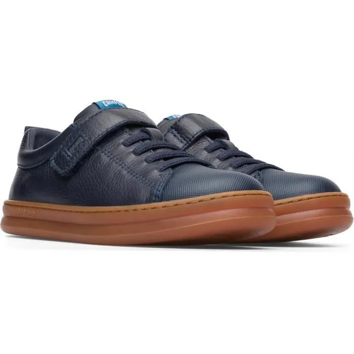 Baskets Enfant - CAMPER - Runner - Bleu - Lacets - Plat-1
