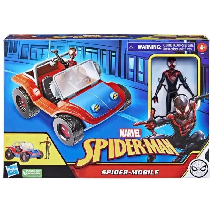 Véhicule Spider-Mobile et figurine Miles Morales Marvel Spider-Man 15cm dès 4 ans-6