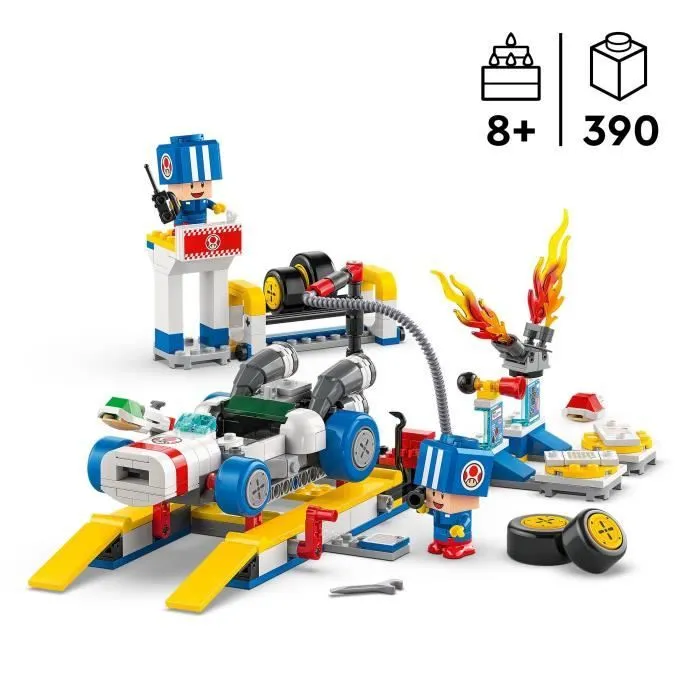 LEGO Super Mario 72035 Mario Kart – Garage de Toad - Jouet Nintendo personnalisable-1