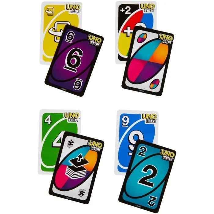 Mattel Games - Uno Flip Side - Jeu de cartes Familles - 7 ans et + GDR44-2