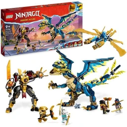 LEGO® NINJAGO 71796 Le Dragon Élémentaire contre le Robot de l’Impératrice, Grand Jouet-1