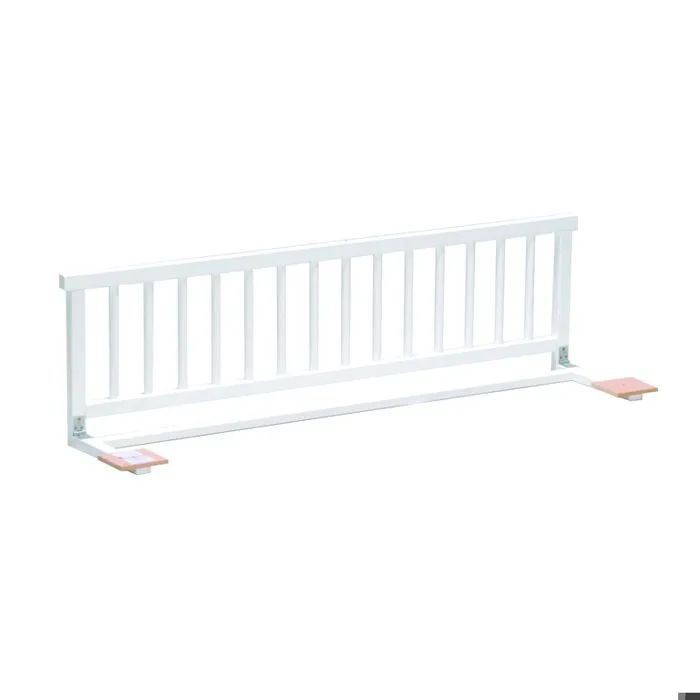 Lit cabane 90x190 barrière de lit amovible et sommier inclus Panda - Blanc-4