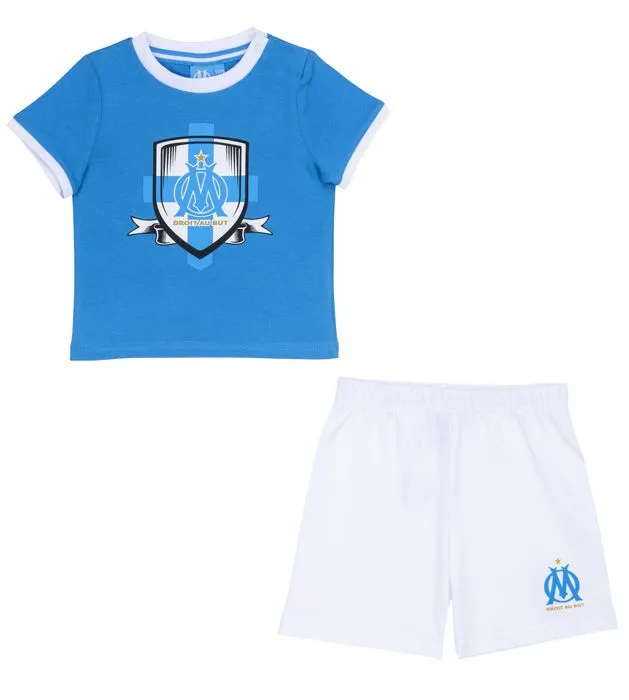 Ensemble bébé T-shirt short OM - Collection officielle OLYMPIQUE DE MARSEILLE-0