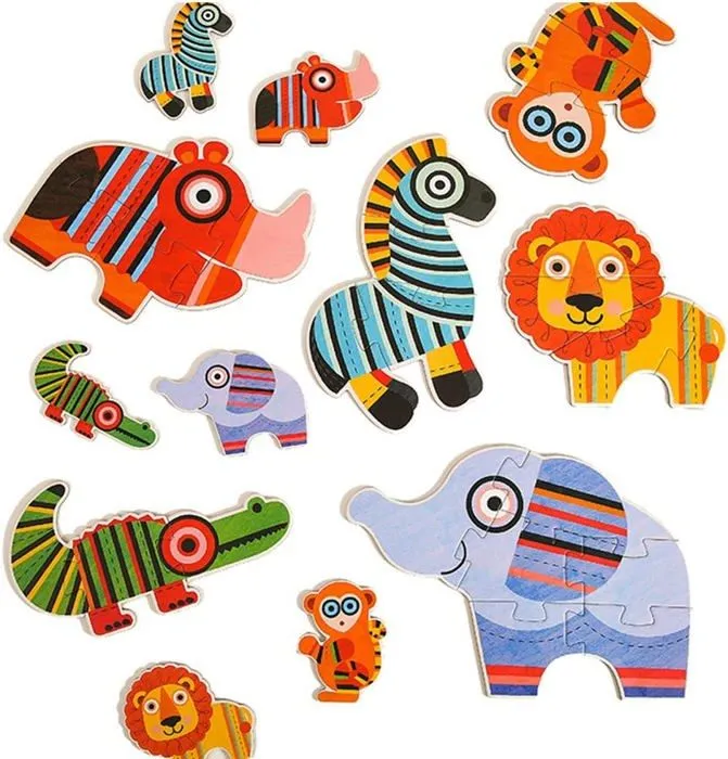 Puzzle Animaux de la jungle - MIDEER - 25 pièces - Pour enfants de 2 ans et plus-3