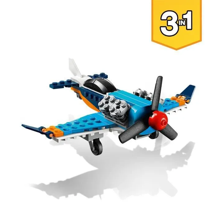 LEGO® Creator - L'avion à hélice - 3-en-1 - Jouet pour Enfants de 6 ans et +-2