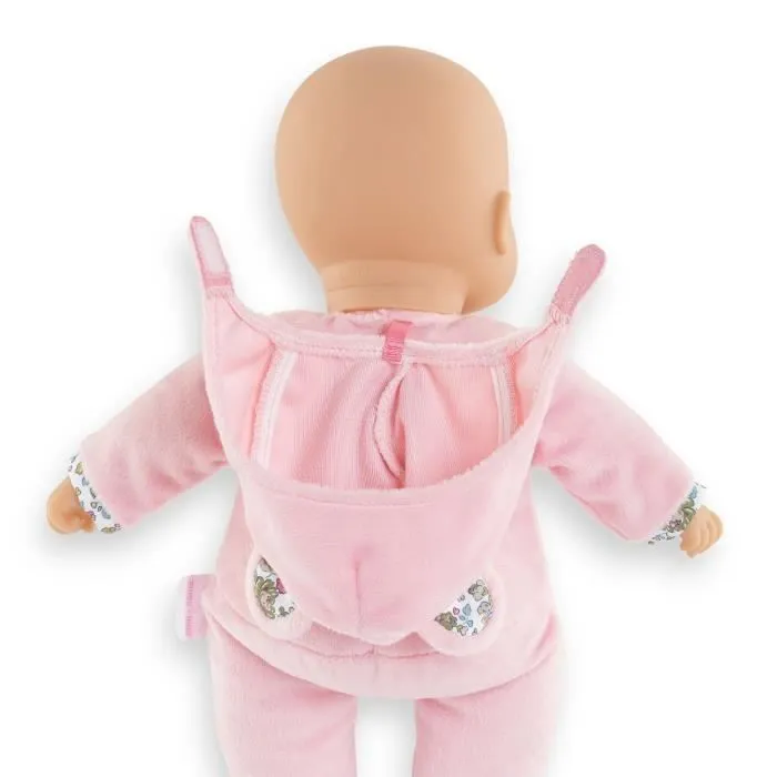 Mon Doudou COROLLE - Pti' Cœur Ours Rose - 30 cm - petit poupon - senteur de vanille - dès 9 mois-3