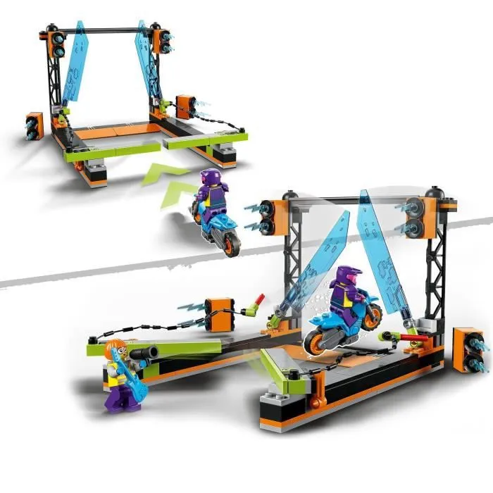 LEGO® 60340 City Stuntz Le Défi de Cascade : Les Lames, Jouet de Moto Cross avec Cascadeur pour Garçons et Filles de 5 Ans et Plus-2