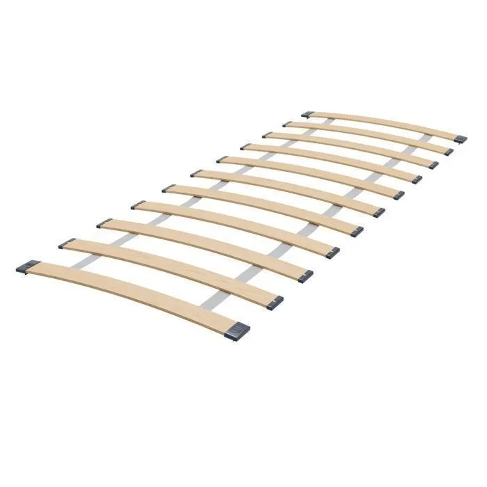 Lit enfant KARO 90x190 cm + sommier, BLANC/GRIS-4
