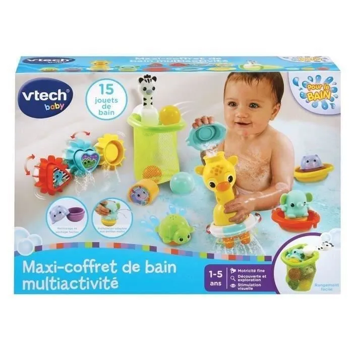 Coffret de bain multi-activité VTECH MAXI - Girafe mécanique - Pour enfants de 5 mois à 5 ans-1