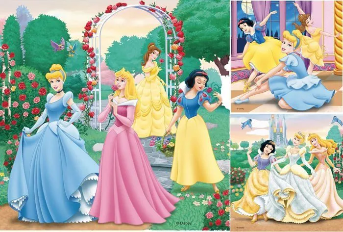 Puzzles 3x49 pièces Disney Princesses, Dès 5 ans, Ravensburger-3