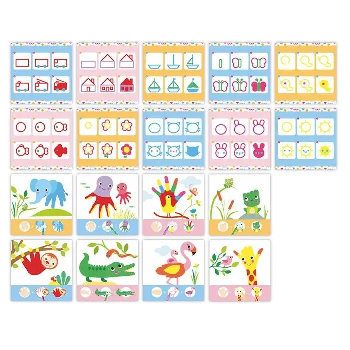 Dessin et Coloriage 3 ans - Activité Manuelle pour Enfant - Tableau,Dessin et Feutre - Coloriage Enfant -dès 3 ans-3