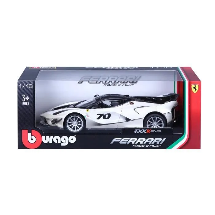 BBURAGO Voiture Ferrari FXX K Evo 1/18ème - Blanc-2
