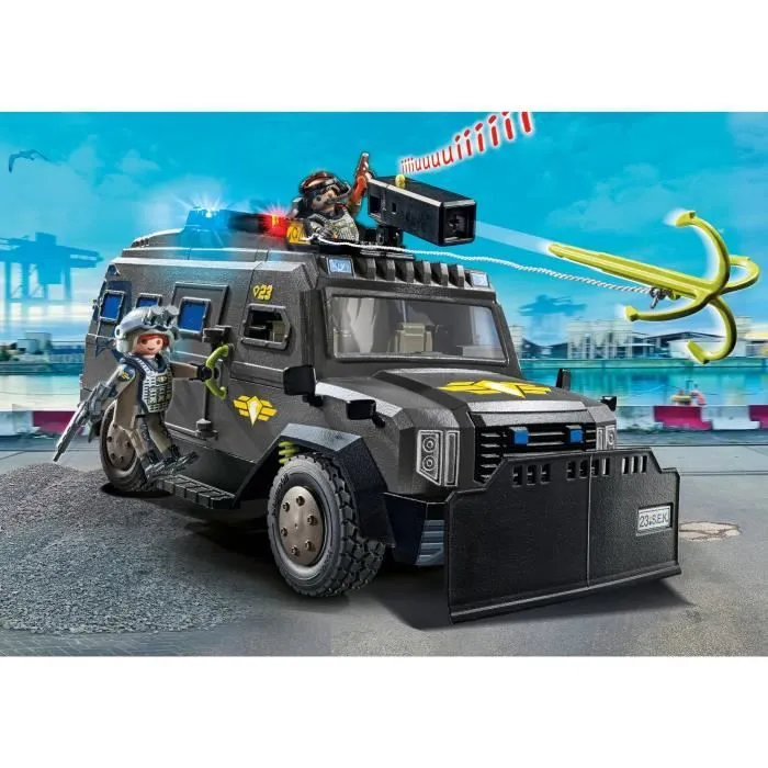PLAYMOBIL 71144 Véhicule d'intervention des forces spéciales, Les policiers, City Action, Unité d'élite, 73 pièces, Dès 5 ans-1