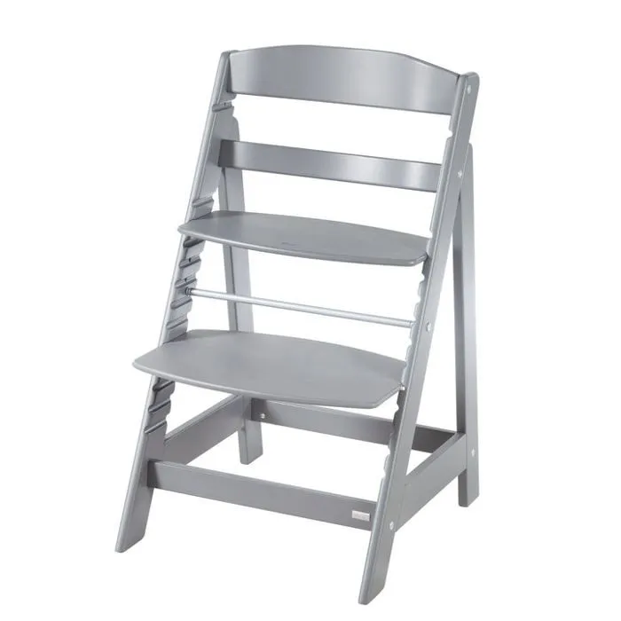 ROBA Chaise Haute Évolutive Sit Up Flex - Utilisable Jusqu'à la Chaise d'Adolescent - Bois Gris-4