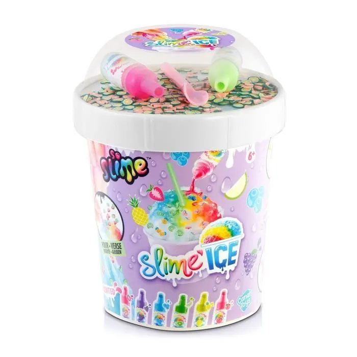Canal Toys - SO SLIME DIY - Slime Ice Mega Cup - Avec 2 colorants parfumés, 1 cuillere et des décorations - SSC 300-5