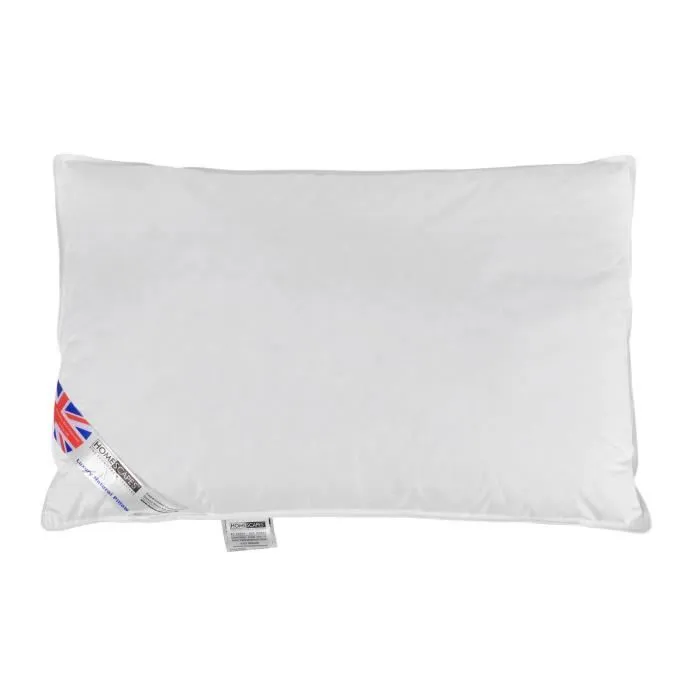 Oreiller en plumes et duvet de canard - HOMESCAPES - 50 x 75 cm - Ultra moelleux et gonflant-1