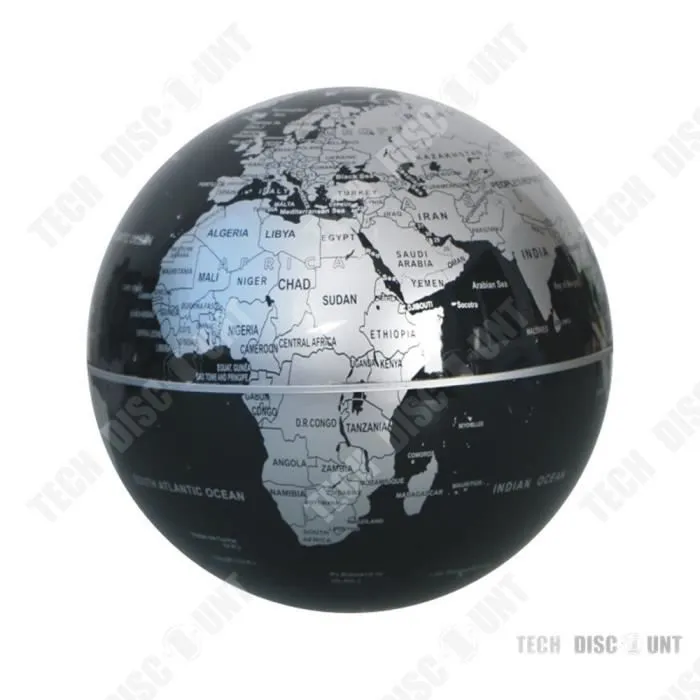 TD® globe levitation terrestre lumineux enfant magnétique interactif vintage décoratif flottant sans fil anglais qui tourne suspendu-2