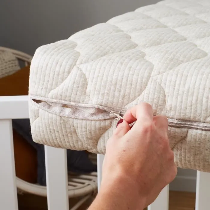 P'tit Lit - Matelas Bébé Authentique - 60x120 cm - Lin d'origine végétale : Naturellement Thermorégulateur - Sans traitement-3