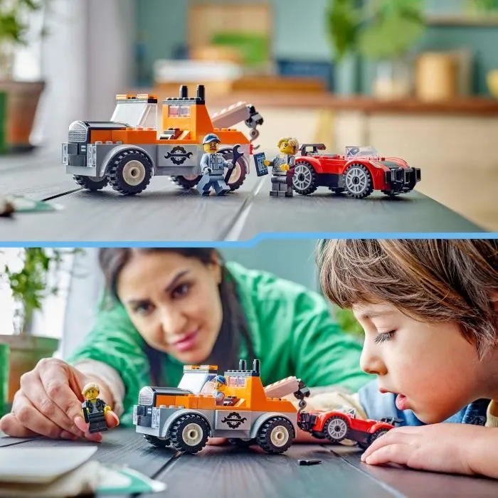 LEGO® City 60435 La dépanneuse et la voiture de sport, jeu de construction dès 4 ans-4