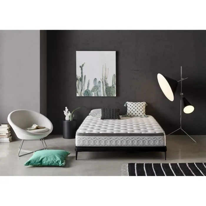 Matelas 140x200 Mémoire de forme Luxury Crystal Premium Hauteur 28 cm +/- 2, Fermeté moyenne-1
