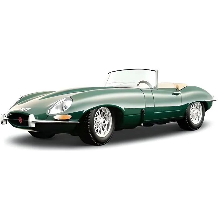 BURAGO Voiture en métal Jaguar Type E Cabriolet 1961 à l'échelle 1/18ème-0