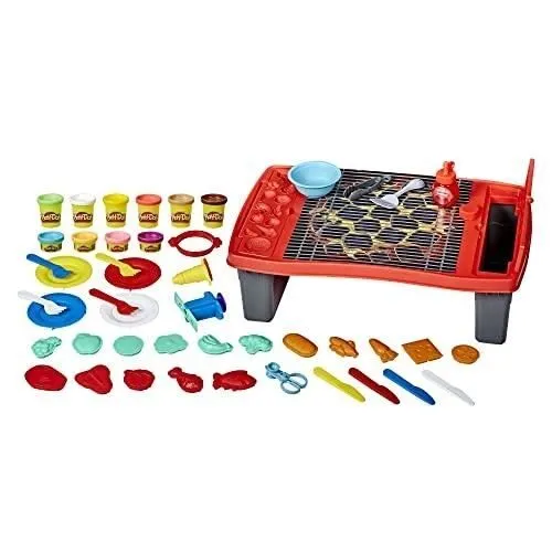PLAY-DOH KITCHEN CREATIONS, SUPER BARBECUE, GRIL JOUET POUR ENFANTS AV-0