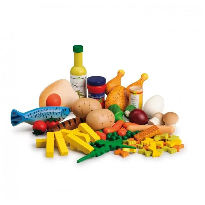 Erzi - Set d'aliments en bois 75 pcs-2