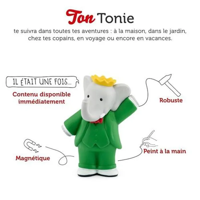 Figurine Audio - tonies® - Babar - Chasses au Trésor - 3 ans - Mixte-1