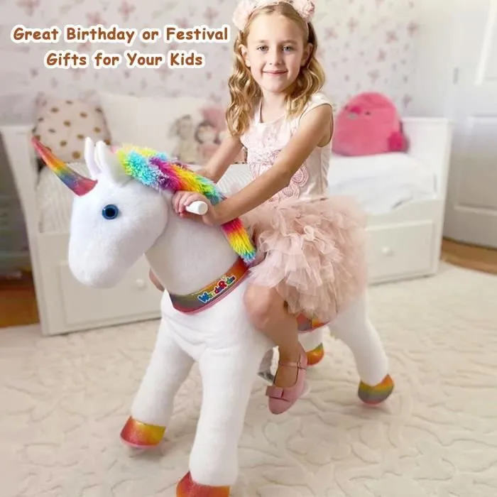 Porteur Licorne WondeRides pour Enfant de 3 à 5 ans - Max 25 kg - Voiture Jouet à Roulettes-3
